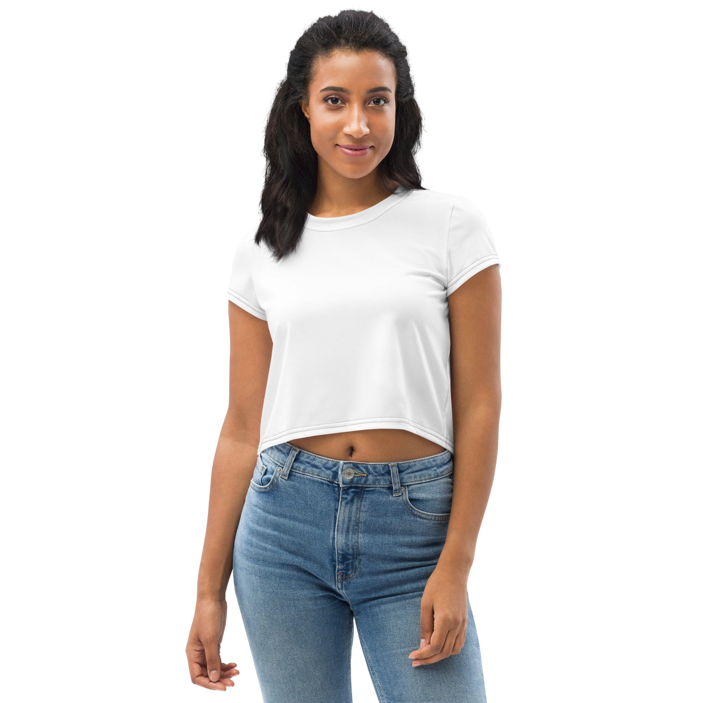 Crop Tee - Blanc