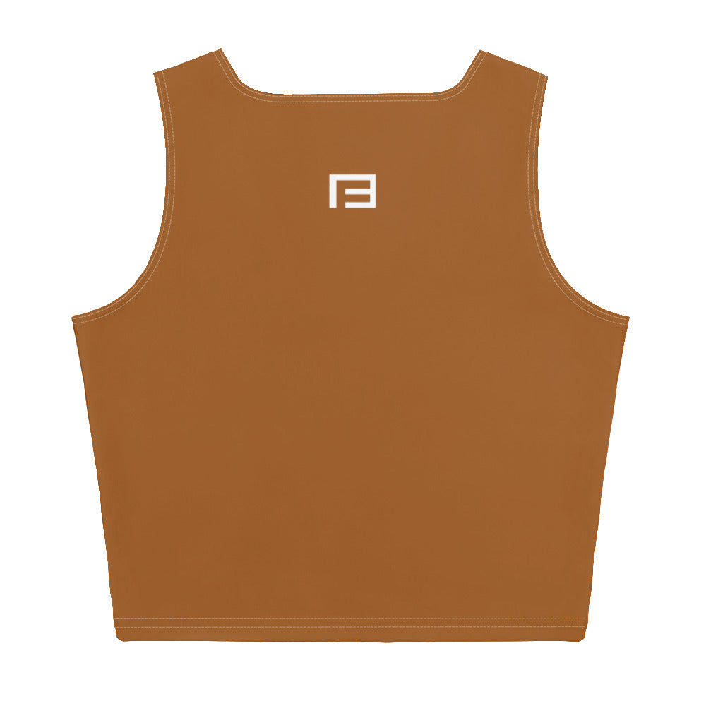 Crop Tank Top - Cocoa