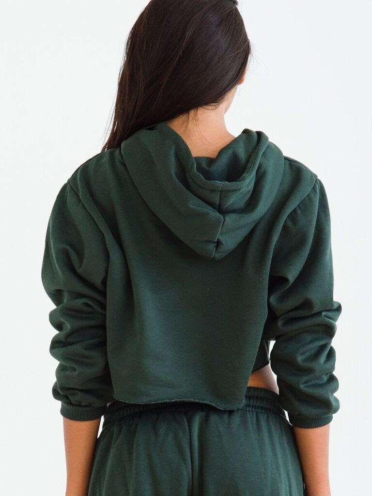'Champs' Crop Hoodie + Jogger Set