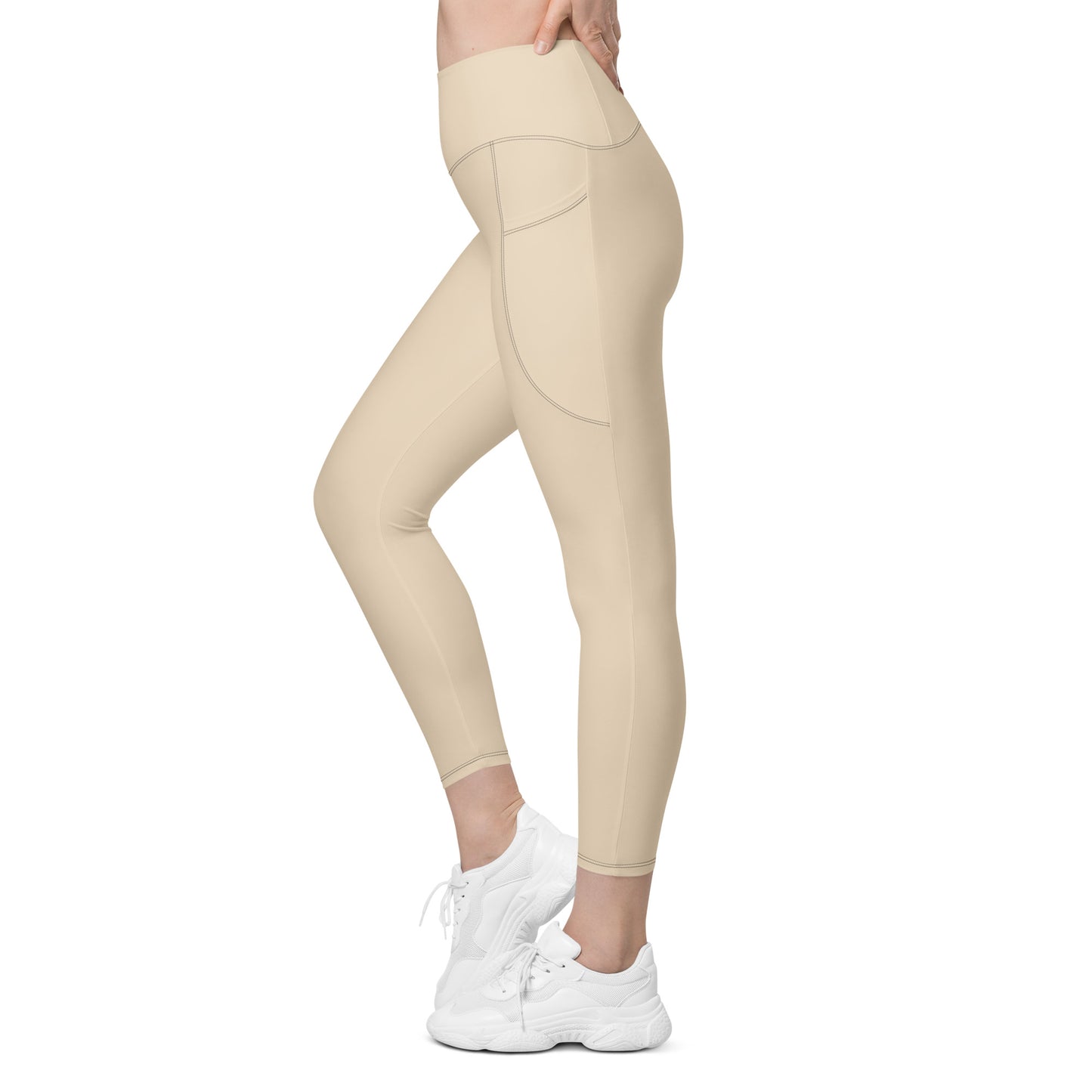 High Waist Leggings - Latte