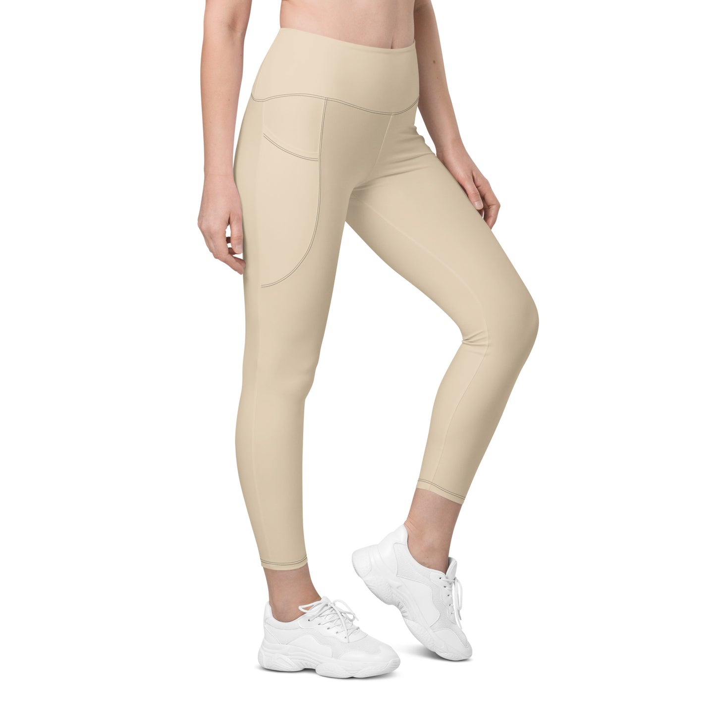 High Waist Leggings - Latte