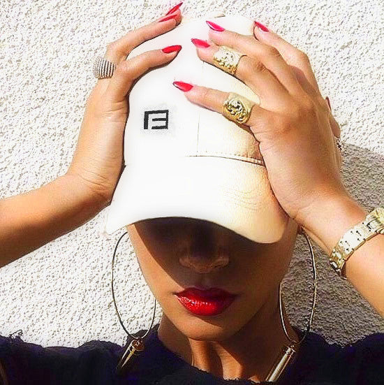 'Low Key' Cap with Signature B Logo in White
