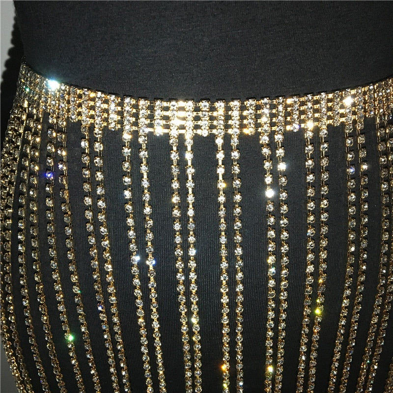 Crystal Tassel Skirt