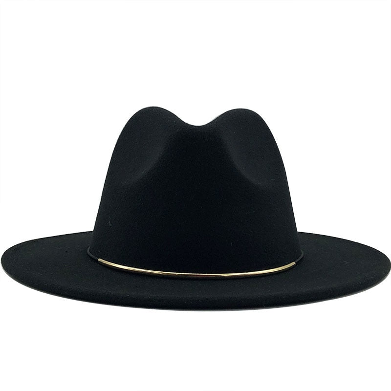Vibrant Fedora with Metallic Accessory