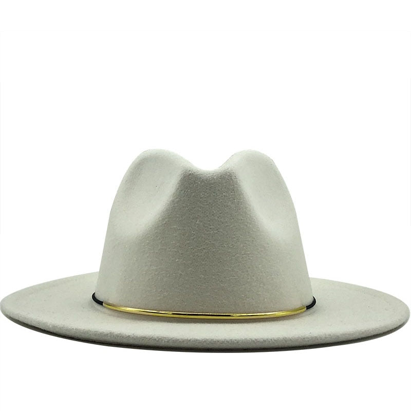 Vibrant Fedora with Metallic Accessory