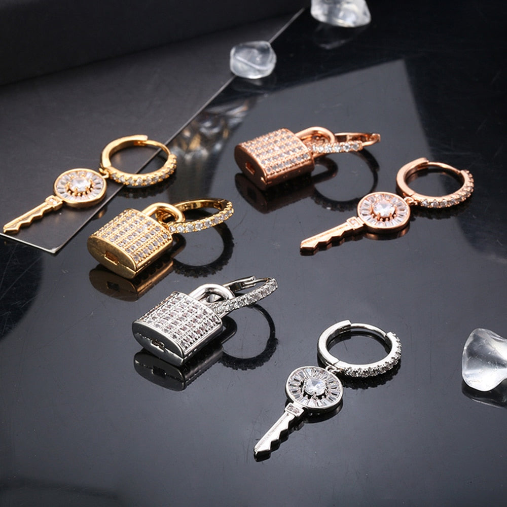 Lock & Key Earrings