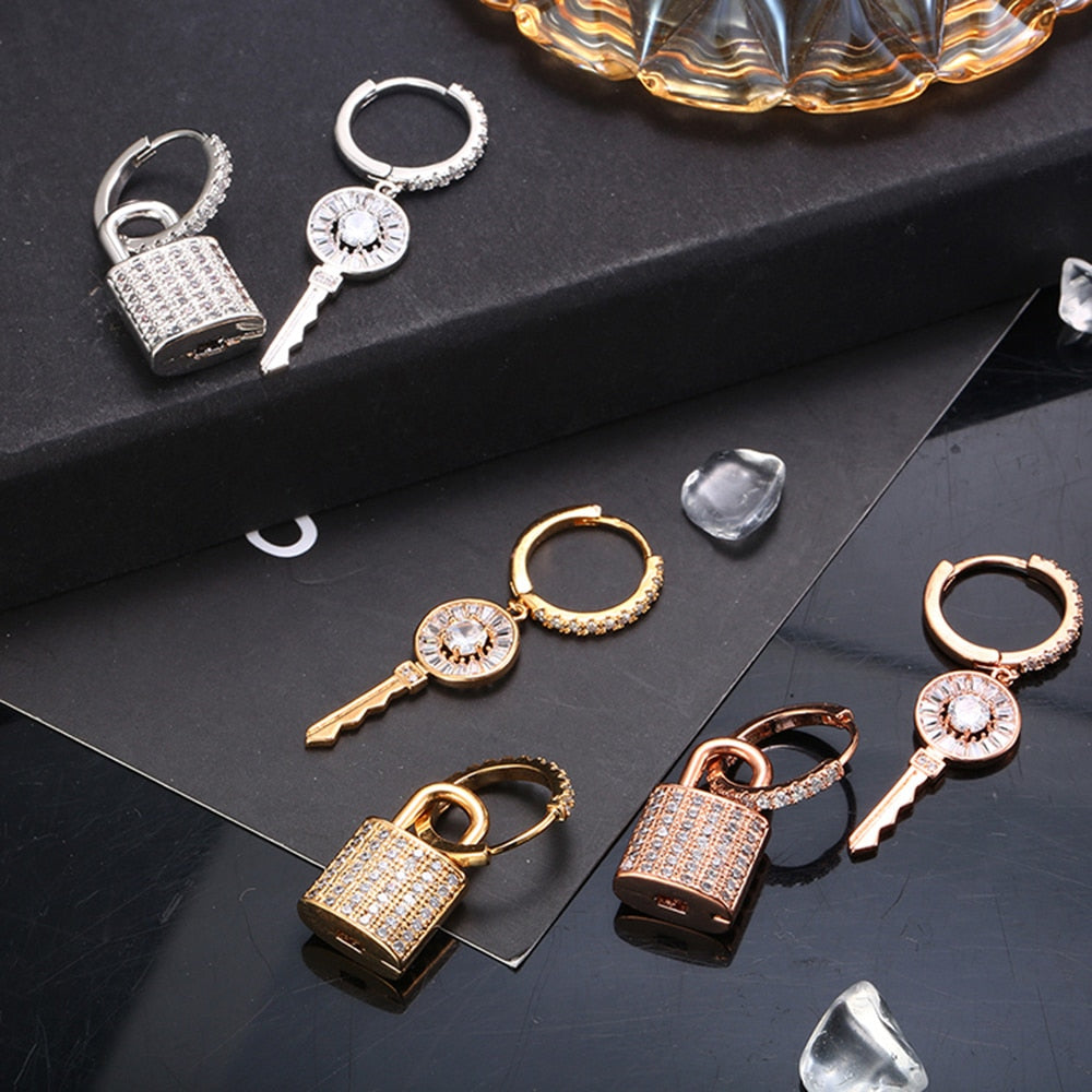 Lock & Key Earrings