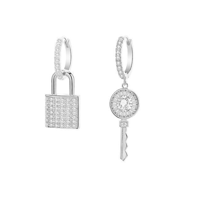 Lock & Key Earrings