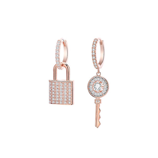 Lock & Key Earrings