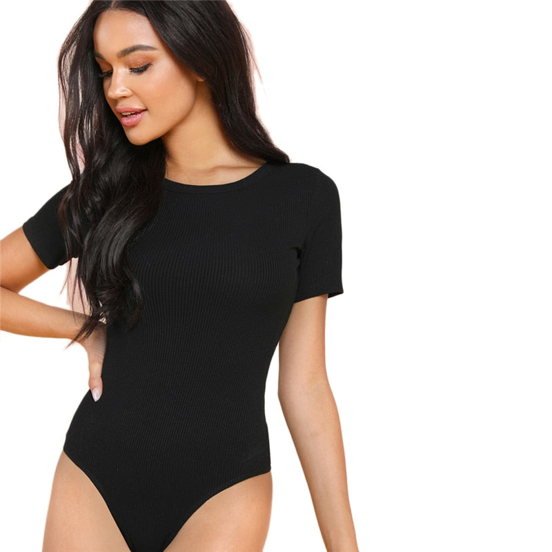 Black T-Shirt Bodysuit