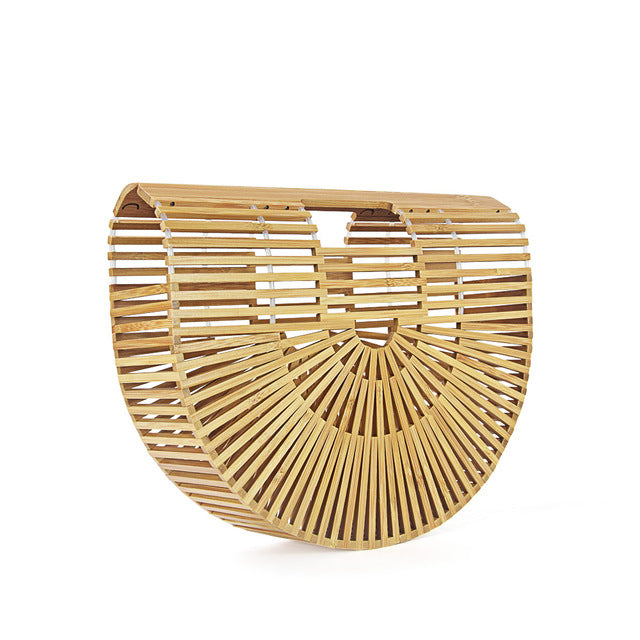 ' Half Moon ' Bamboo Handbag