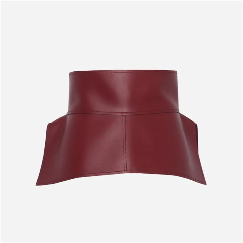 Leatherette Peplum Belt