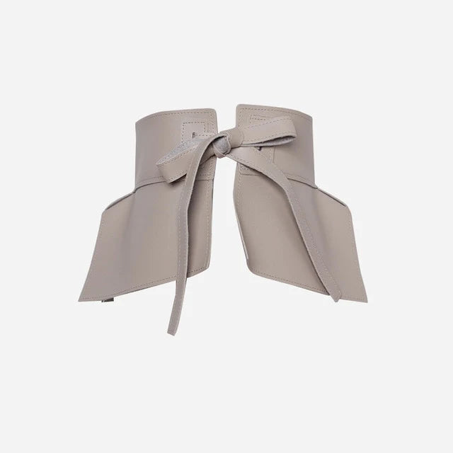 Leatherette Peplum Belt