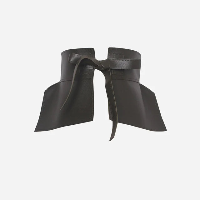 Leatherette Peplum Belt