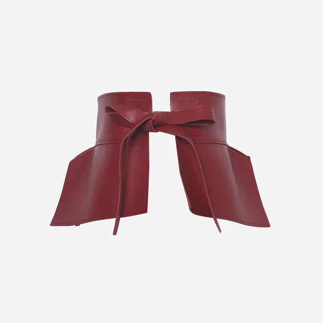 Leatherette Peplum Belt