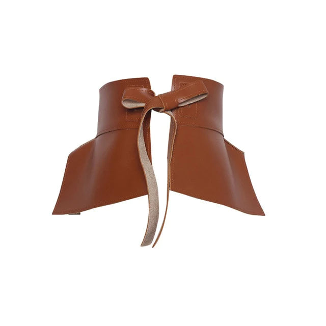 Leatherette Peplum Belt