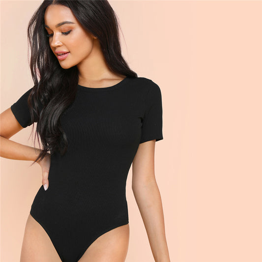 Black T-Shirt Bodysuit